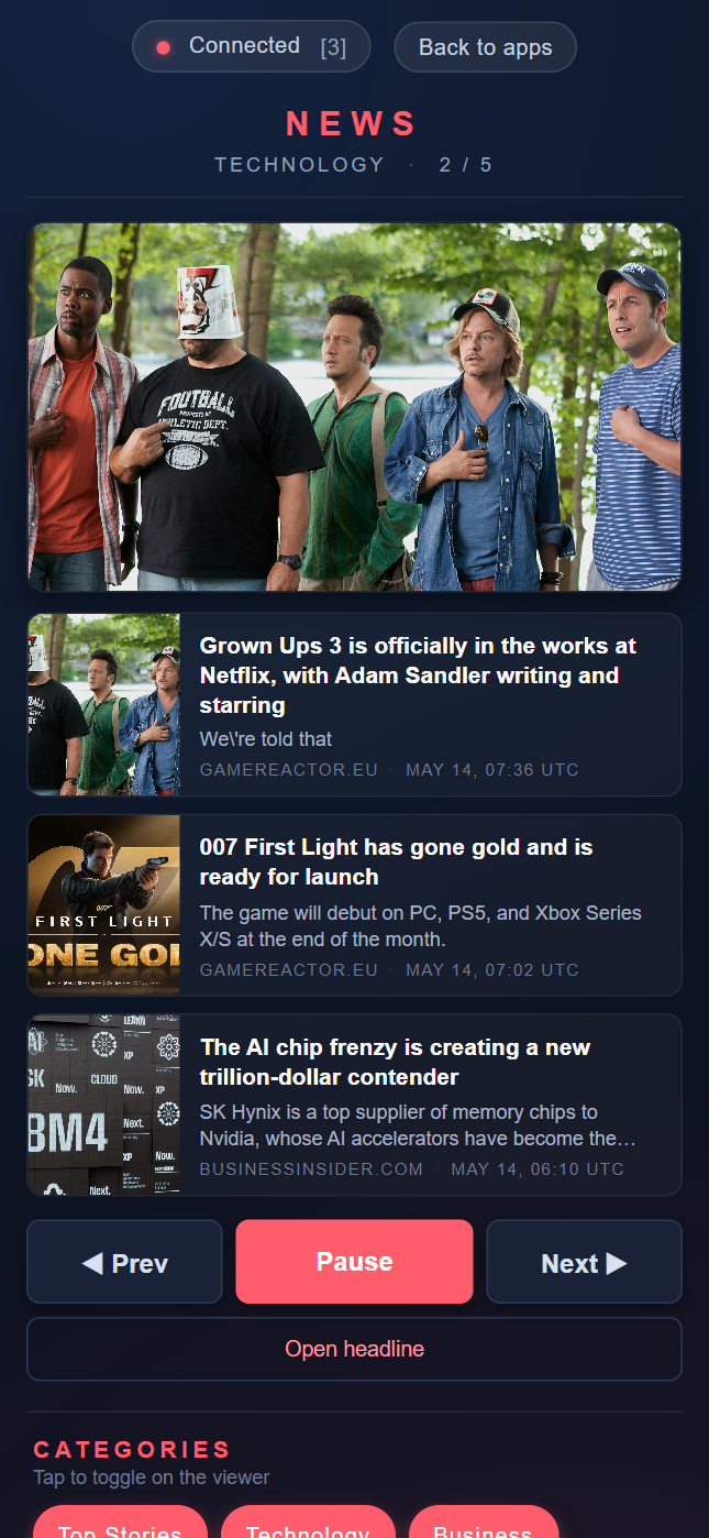 News Control screenshot