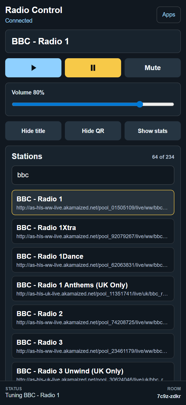 Radio Controller App screenshot