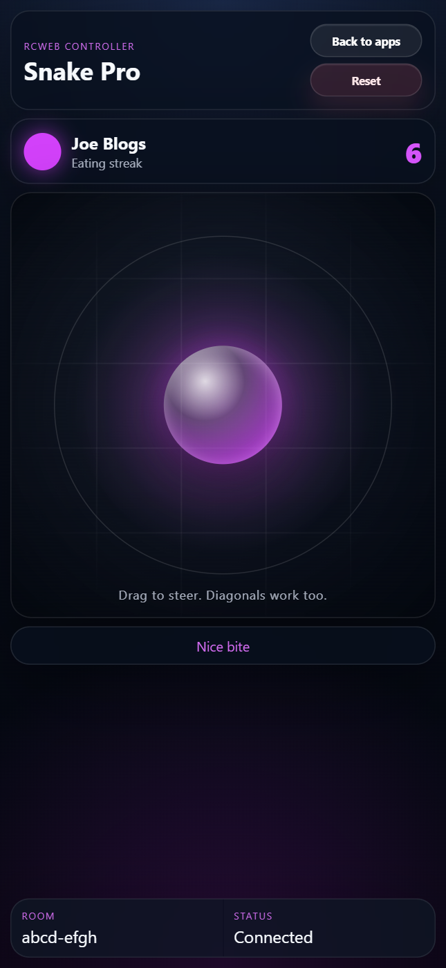 Snake Pro Control App screenshot